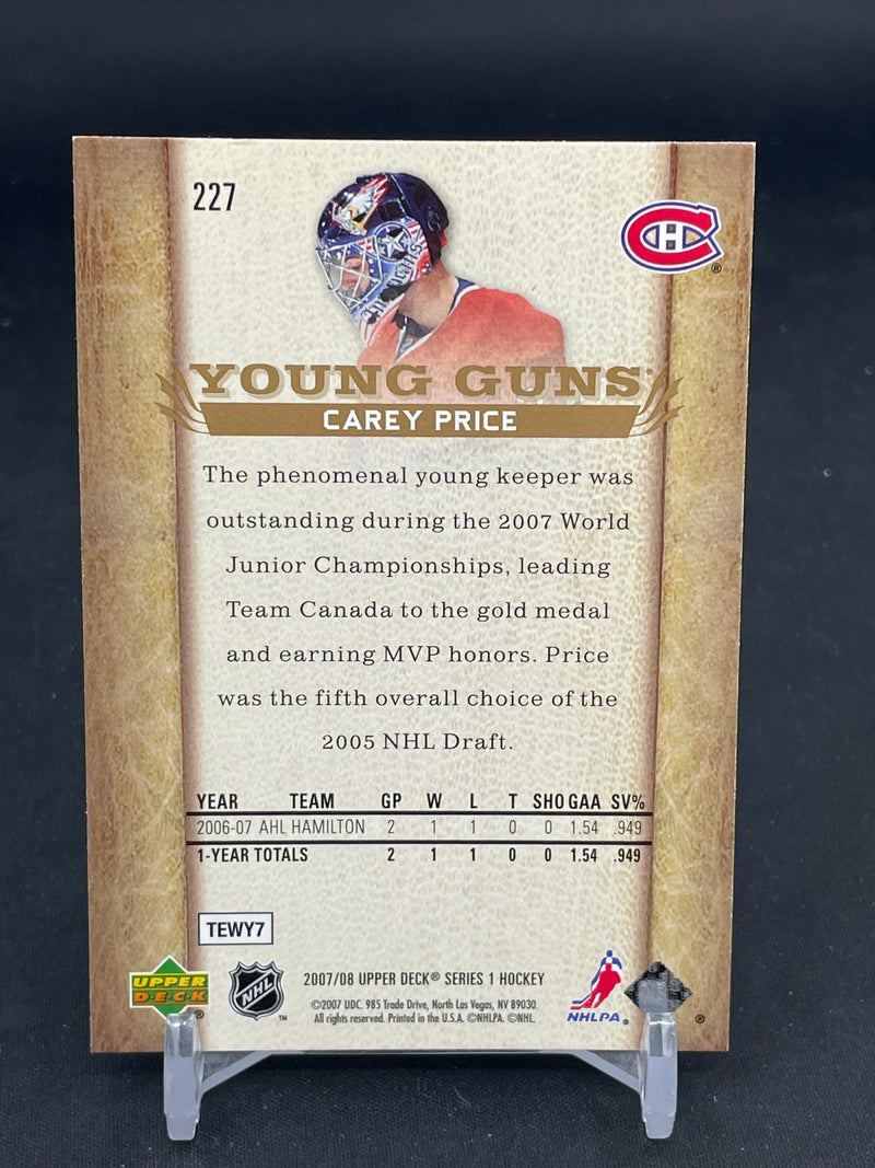 2007 UPPER DECK SERIES ONE - YOUNG GUNS - C. PRICE -