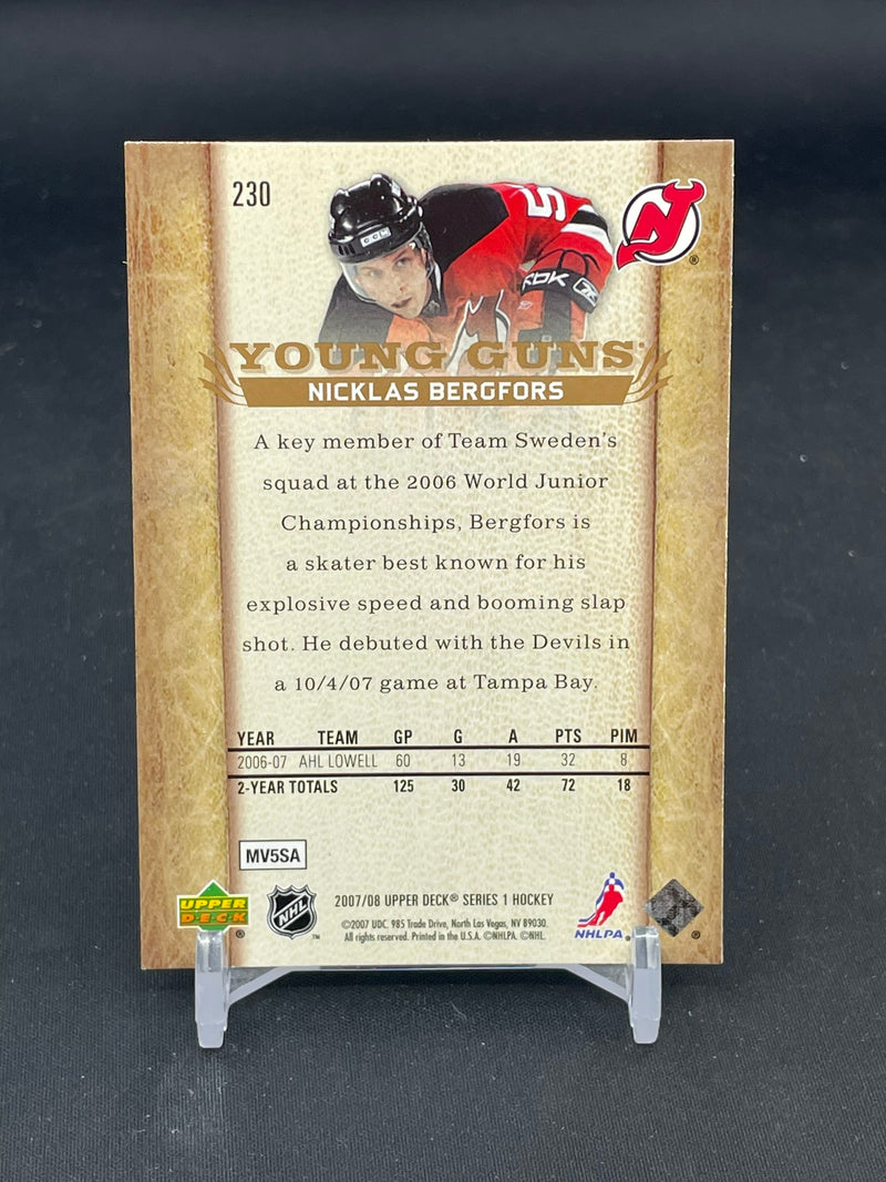 2007 UPPER DECK SERIES ONE - YOUNG GUNS - N. BERGFORS -