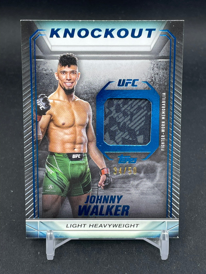 2024 TOPPS UFC KNOCKOUT - BLUE - KNOCKOUT RELICS - J. WALKER - #KR-JW - #'D/50 - RELIC