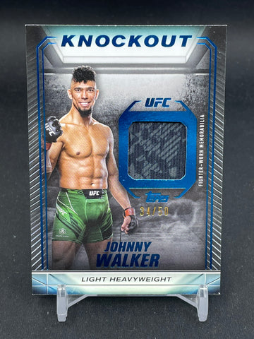 2024 TOPPS UFC KNOCKOUT - BLUE - KNOCKOUT RELICS - J. WALKER - #KR-JW - #'D/50 - RELIC
