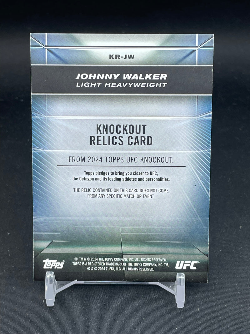 2024 TOPPS UFC KNOCKOUT - BLUE - KNOCKOUT RELICS - J. WALKER - #KR-JW - #'D/50 - RELIC