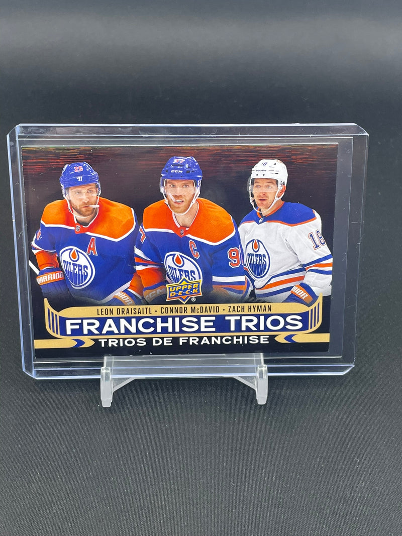 2024 UPPER DECK TIM HORTONS - FRANCHISE TRIOS - L. DRAISAITL / C. MCDAVID / Z. HYMAN -