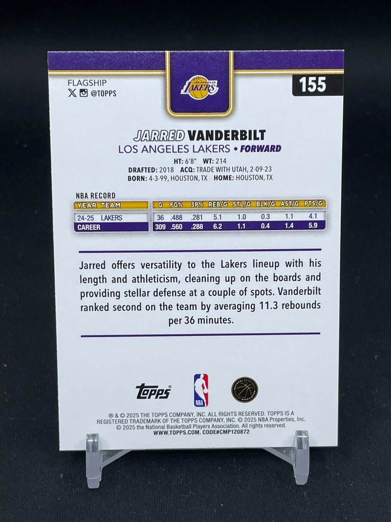 2025 TOPPS - GREEN FOIL - J. VANDERBILT - #155 - #'D/99