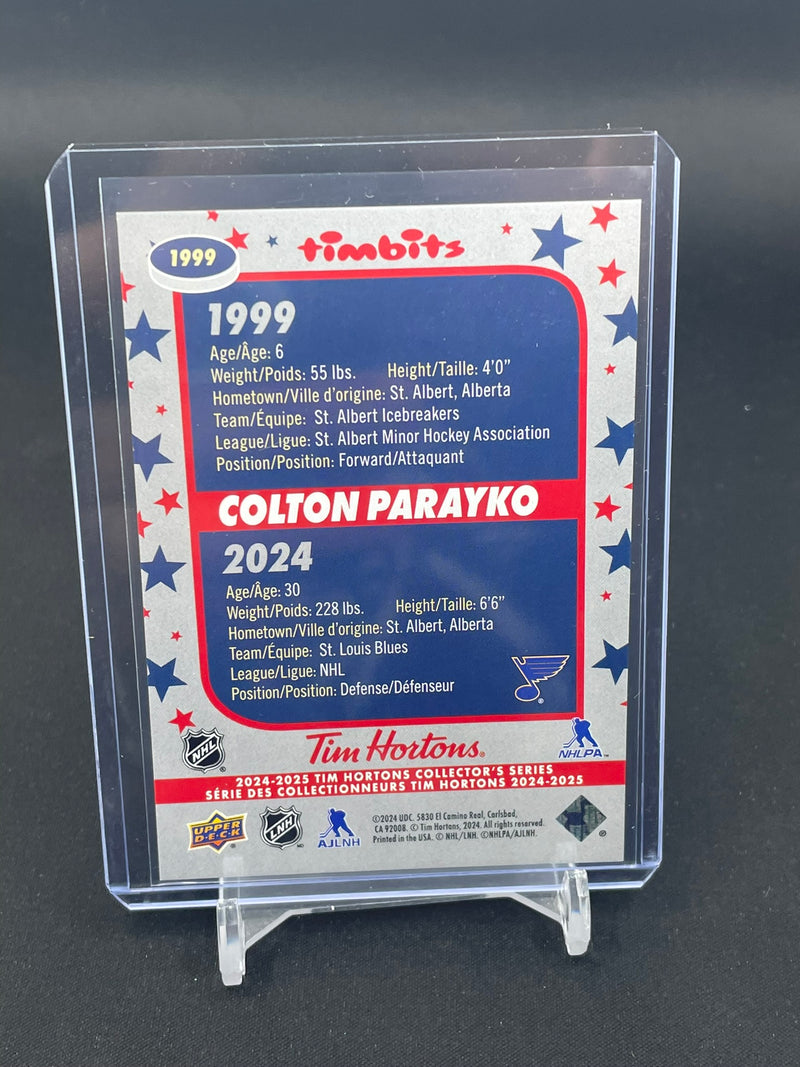 2024 UPPER DECK TIM HORTONS - TIMBITS - C. PARAYKO -