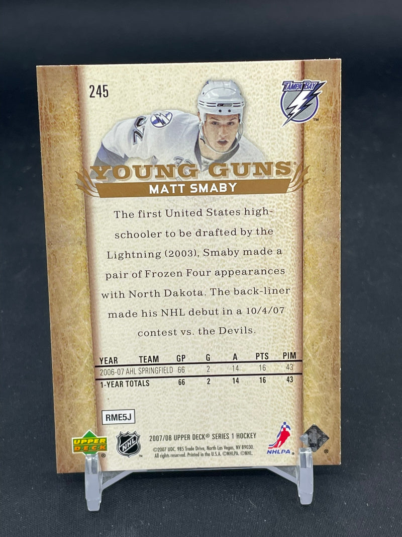 2007 UPPER DECK SERIES ONE - YOUNG GUNS - M. SMABY -