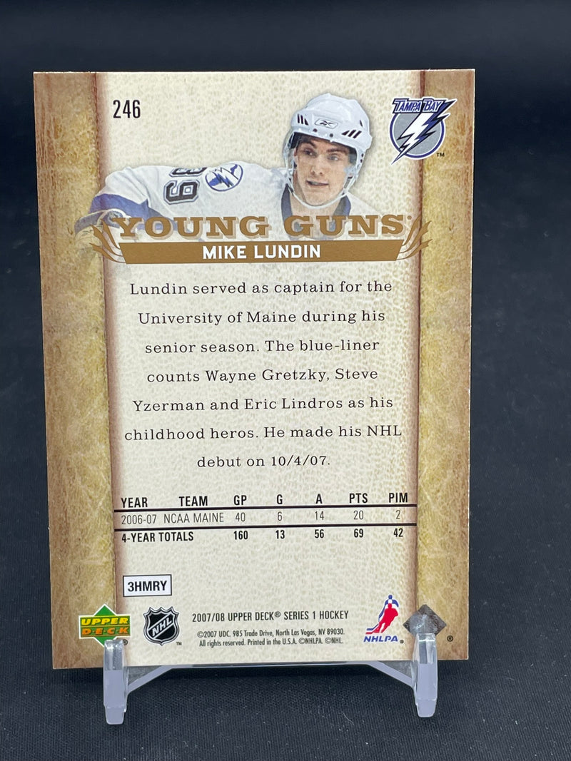 2007 UPPER DECK SERIES ONE - YOUNG GUNS - M. LUNDIN -
