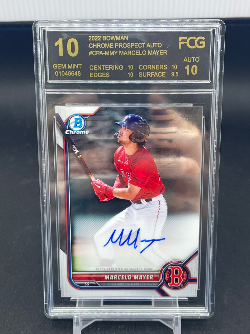 2022 TOPPS BOWMAN - CHROME PROSPECT AUTO - M. MAYER -