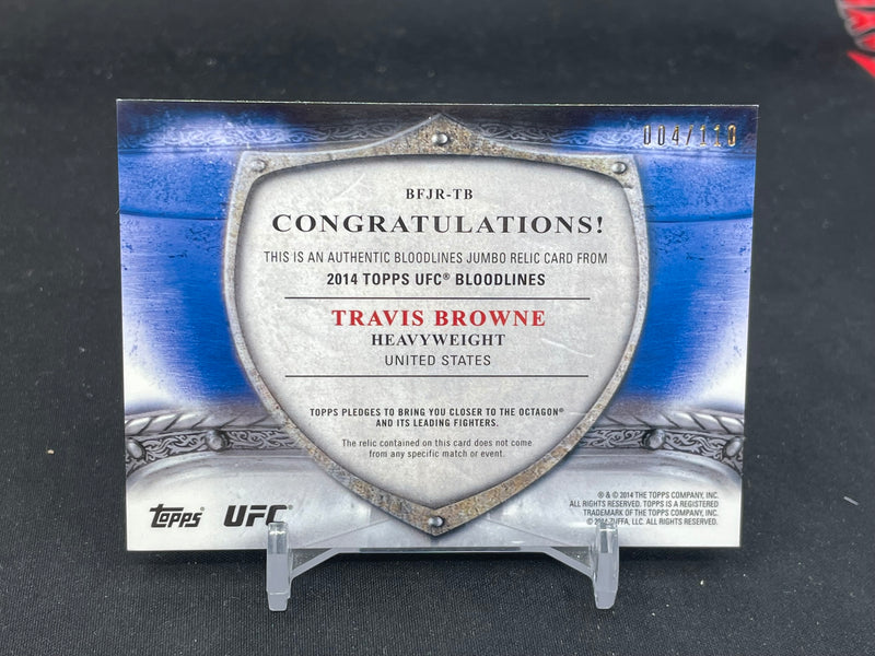 2014 TOPPS UFC BLOODLINES - T. BROWNE - #BFJR-TB - #'D/110