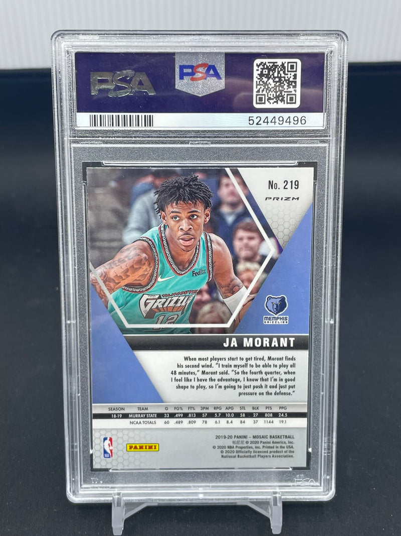 2019 PANINI MOSAIC - GREEN MOSAIC - J. MORANT -