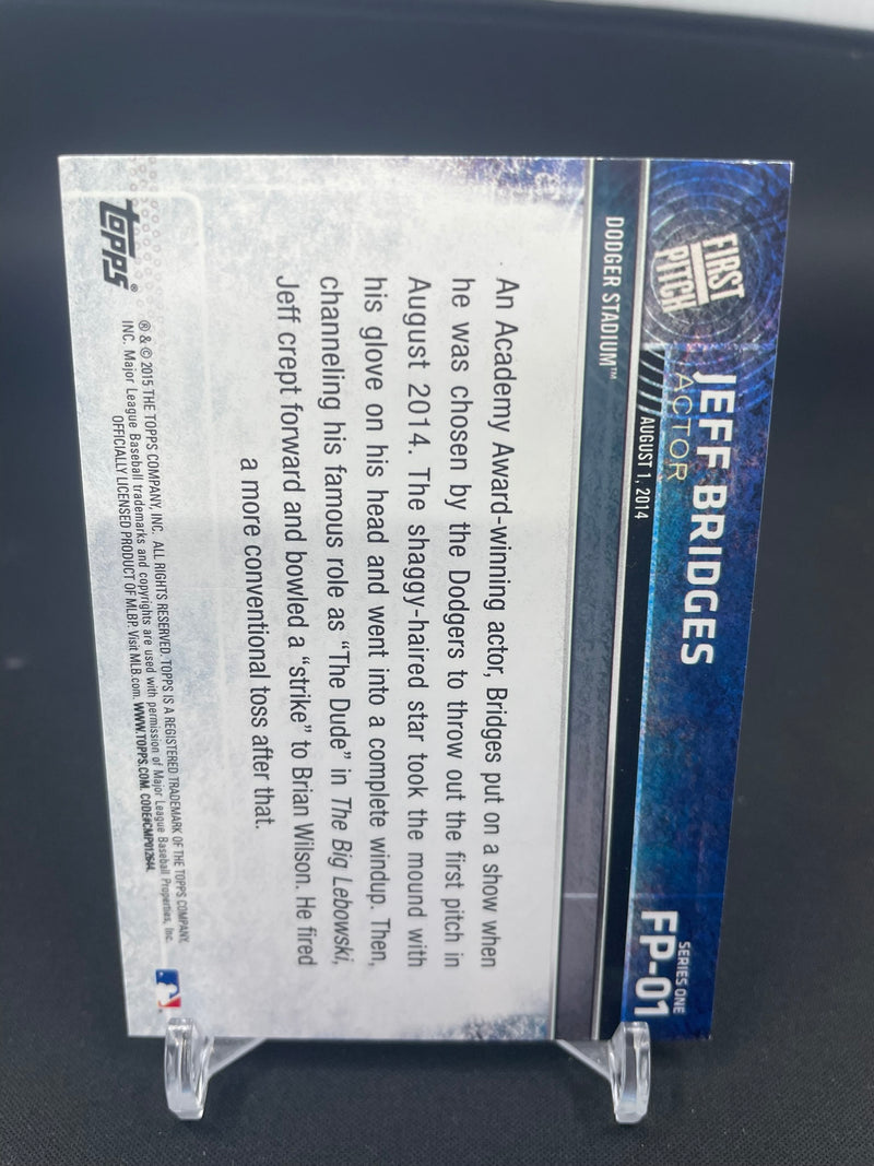 2015 TOPPS SERIES ONE - FIRST PITCH - J. BRIDGES -