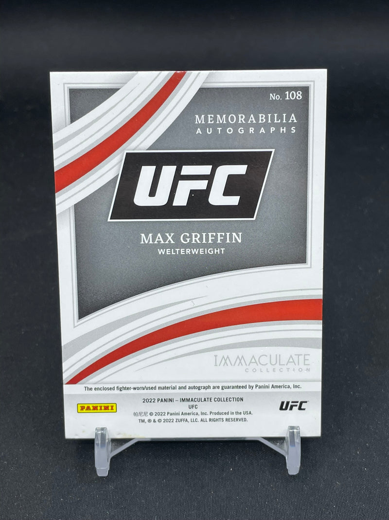 2022 PANINI IMMACULATE - RED - MEMORABILIA AUTOGRAPHS - M. GRIFFIN - #108 - #'D/49 - RELIC - AUTOGRAPH - RC