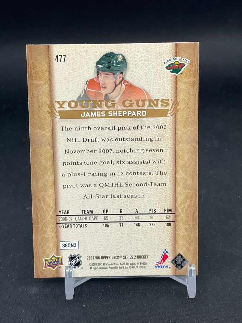 2007 UPPER DECK SERIES TWO - YOUNG GUNS - J. SHEPPARD -