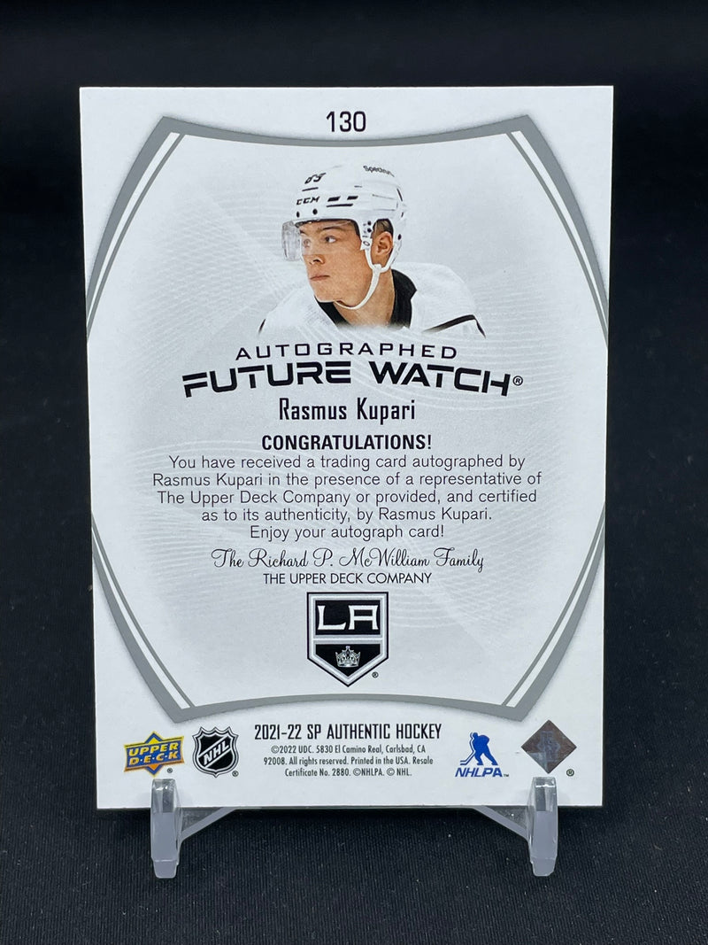 2021 UPPER DECK SP AUTHENTIC - INSCRIBED FUTURE WATCH AUTO - R. KUPARI - #130 - #'D/999 - AUTOGRAPH - RC