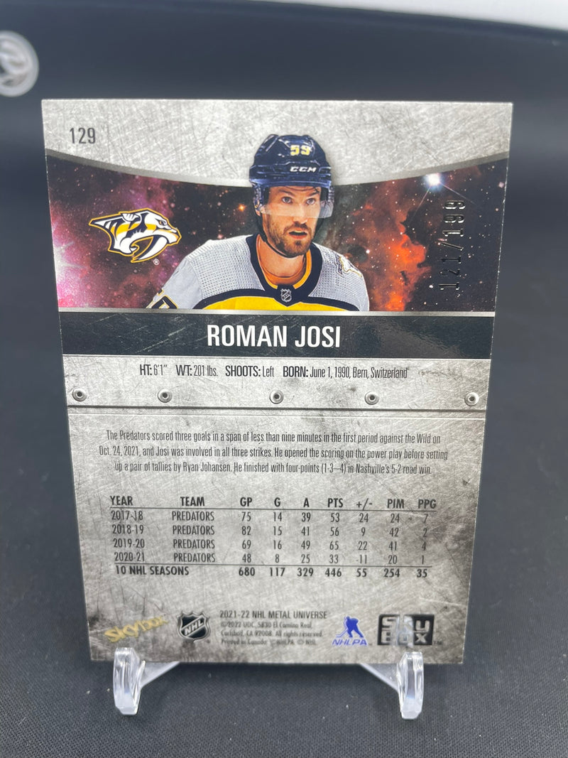 2021 UPPER DECK SKYBOX METAL UNIVERSE - PURPLE - R. JOSI - #129 - #'D/199