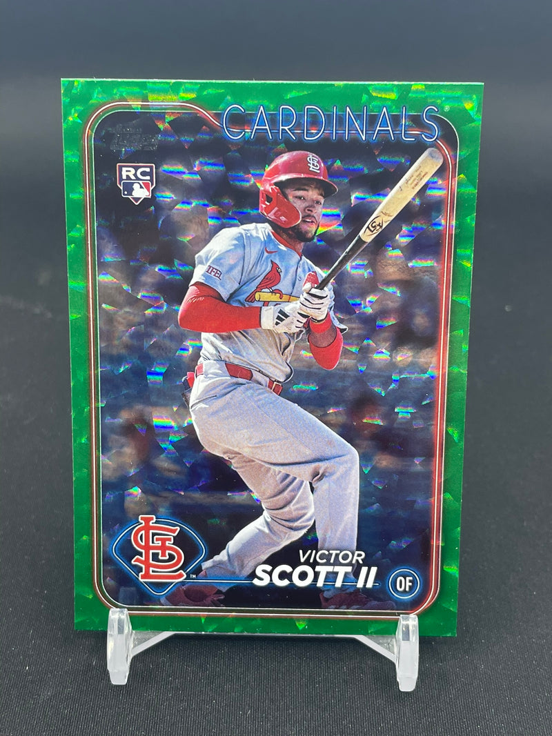 2024 TOPPS UPDATE - GREEN CRACKLE FOILBOARD - V. SCOTT II - #US2 - #'D/499