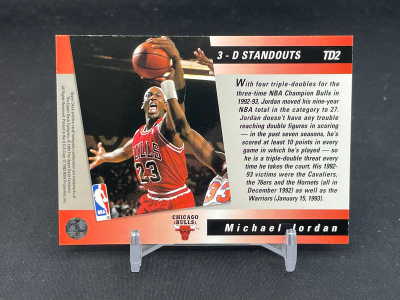 1993 UPPER DECK - TRIPLE DOUBLE - M. JORDAN -