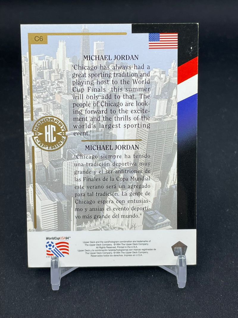 1994 UPPER DECK WORLD CUP - HONORARY CAPTAINS - M. JORDAN -