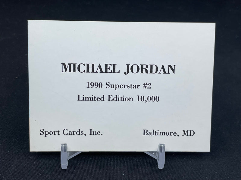1990 SUPER STAR - M. JORDAN - #2  LIMITED EDITION - #'D/10000