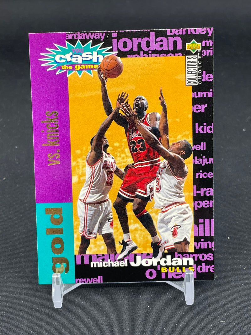 1995 UPPER DECK COLLECTOR'S CHOICE - YOU CRASH THE GAME - GOLD SET - VS KNICKS - M. JORDAN -