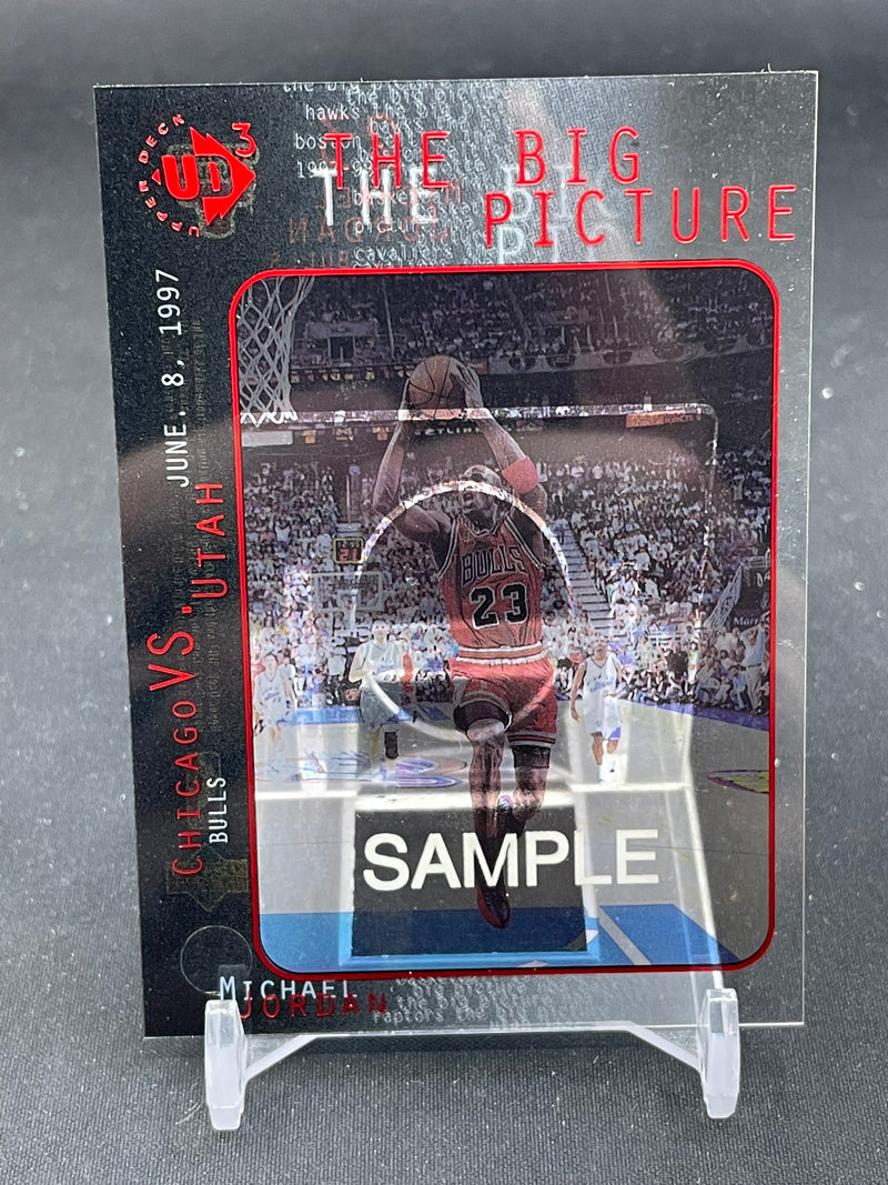 1997 UPPER DECK UD3 - SAMPLE CARD - THE BIG PICTURE - M. JORDAN -