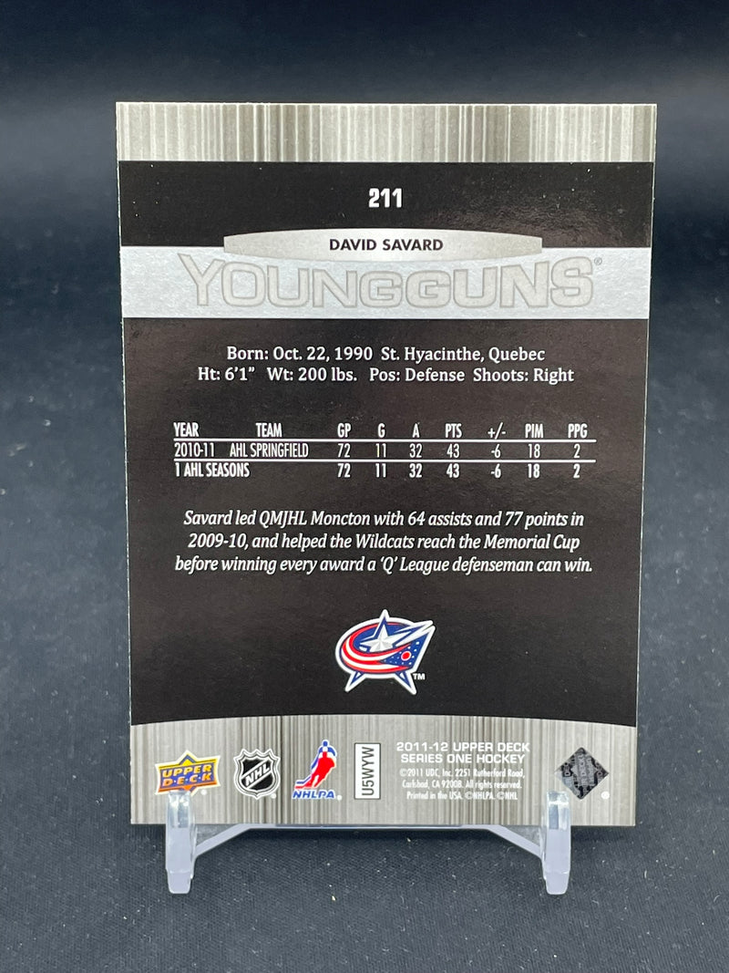 2011 UPPER DECK SERIES ONE - YOUNG GUNS - D. SAVARD -