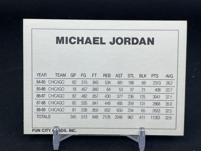 1990 FUN CITY CARDS - RATED ROOKIE - M. JORDAN - RC