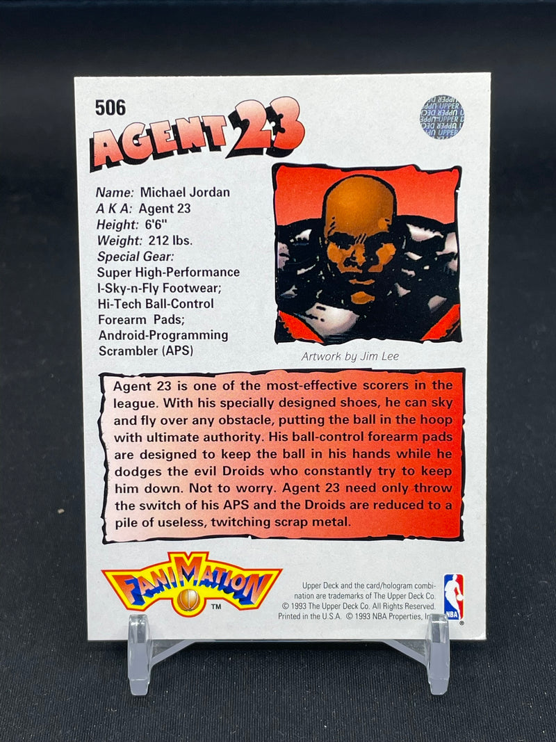 1992 UPPER DECK - FANIMATION - AGENT 23 - M. JORDAN -
