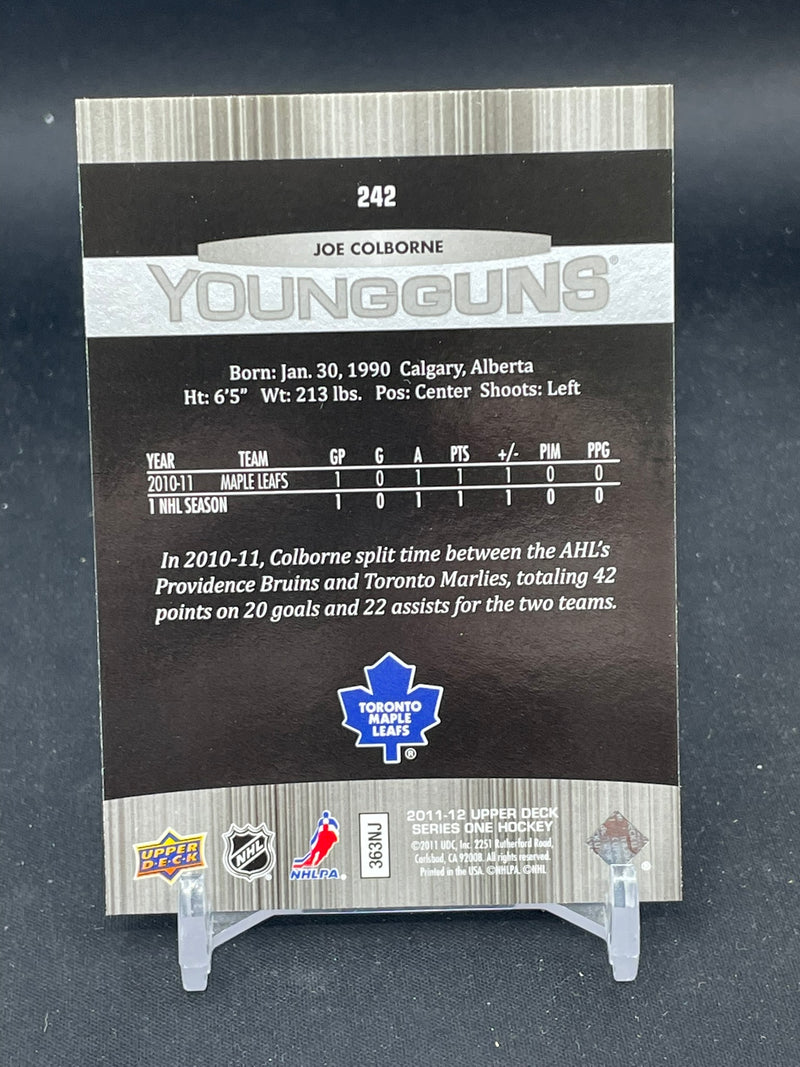 2011 UPPER DECK SERIES ONE - YOUNG GUNS - J. COLBORNE -