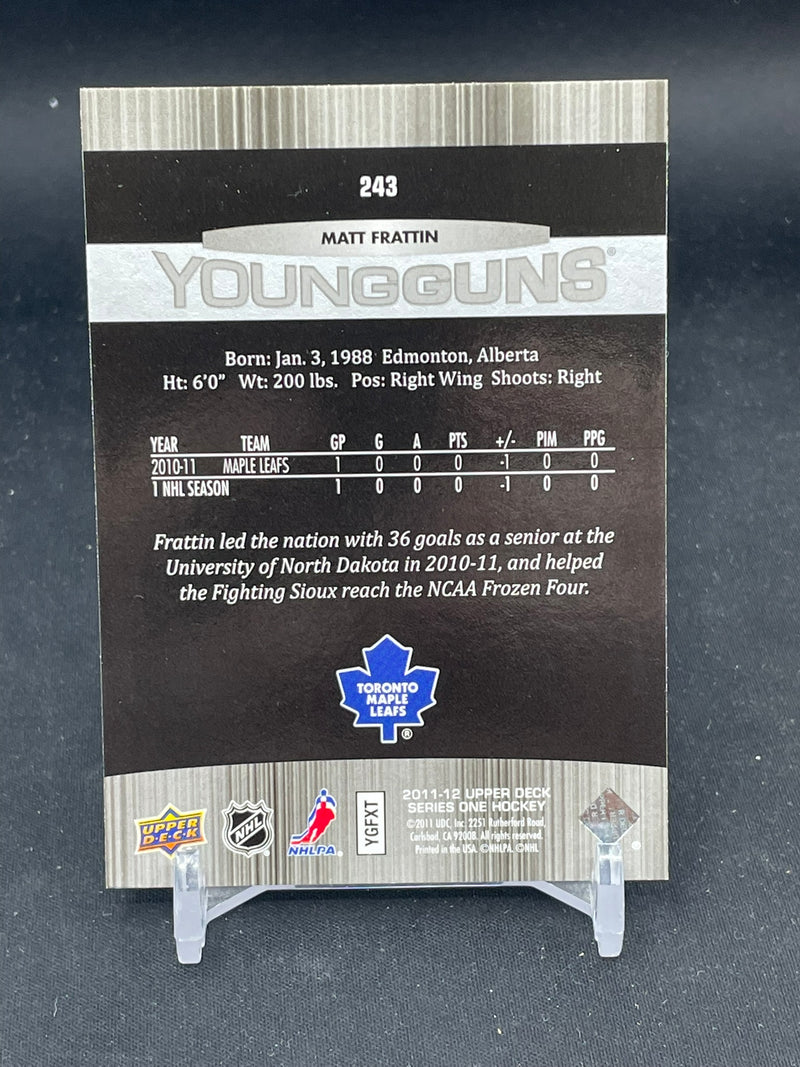 2011 UPPER DECK SERIES ONE - YOUNG GUNS - M. FRATTIN -