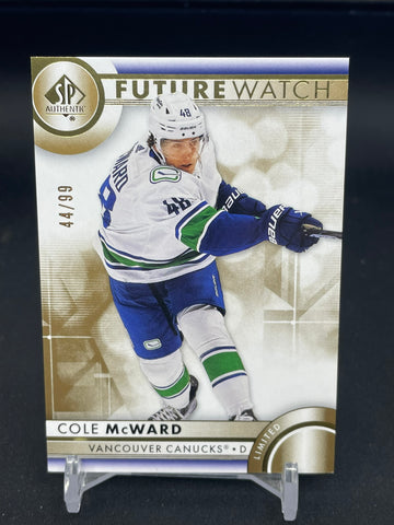 2023 UPPER DECK SP AUTHENTIC - GOLD - FUTURE WATCH - C. MCWARD - #167 - #'D/99 - RC