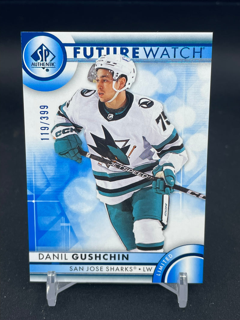 2023 UPPER DECK SP AUTHENTIC - BLUE FUTURE WATCH - D. GUSHCHIN - #135 - #'D/399 - RC