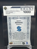 2023 UPPER DECK SERIES TWO - POPULATION COUNT 1000 - M. BENIERS -