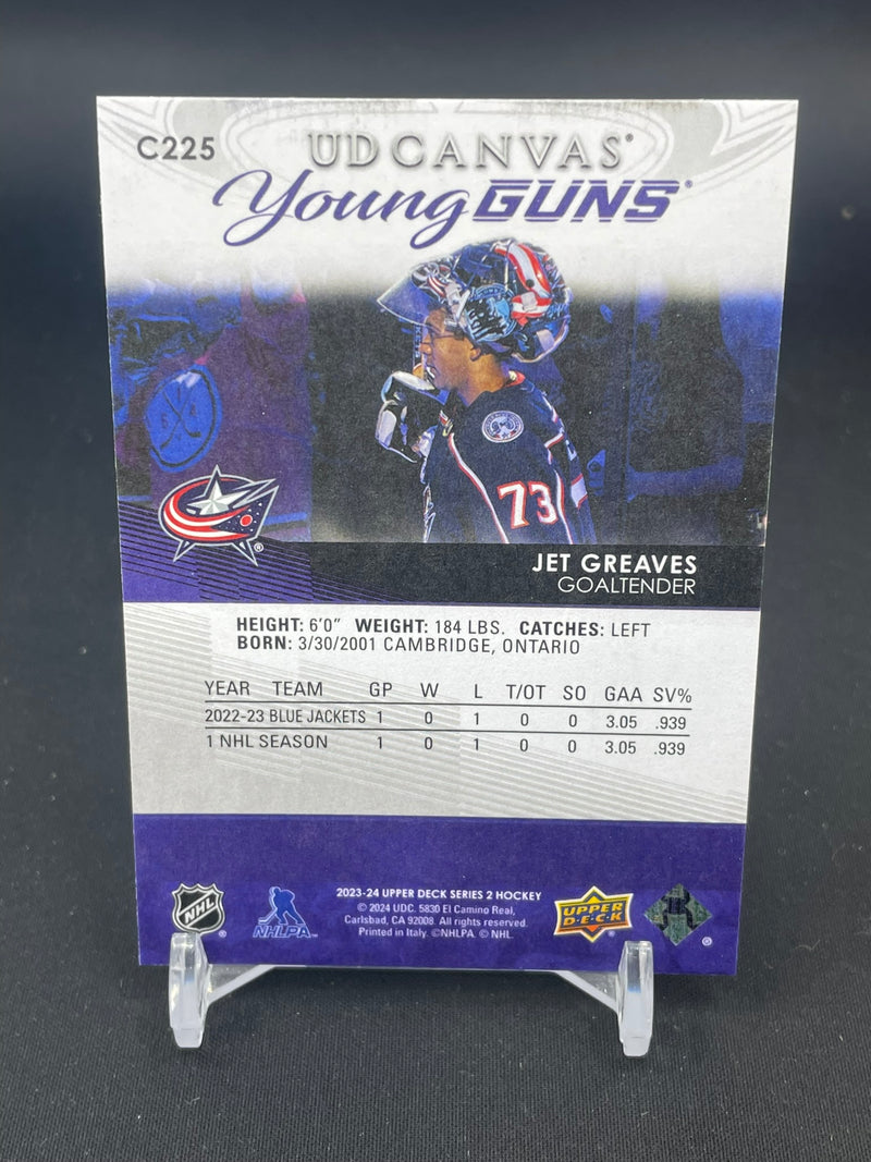 2023 UPPER DECK SERIES TWO - UD CANVAS - YOUNG GUNS - J. GREAVES -