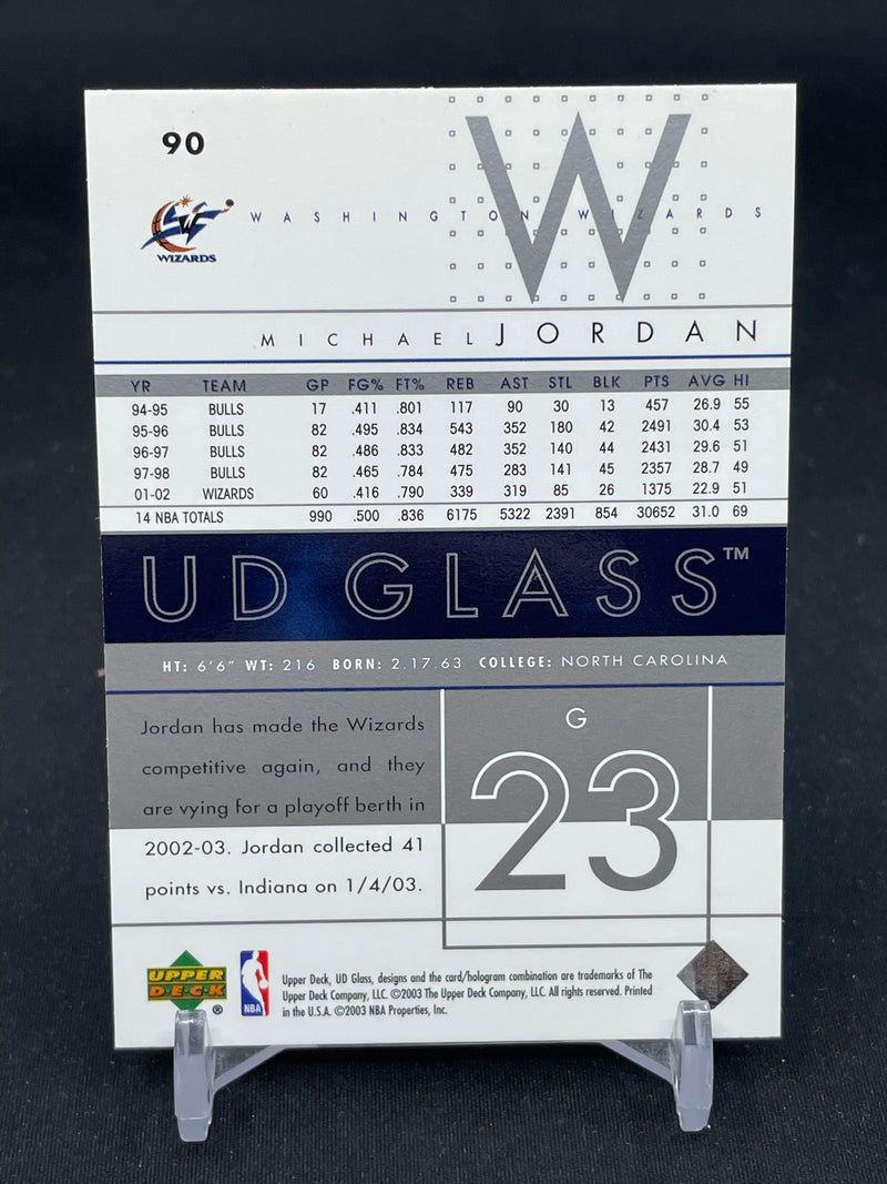 2002 UPPER DECK GLASS - M. JORDAN -