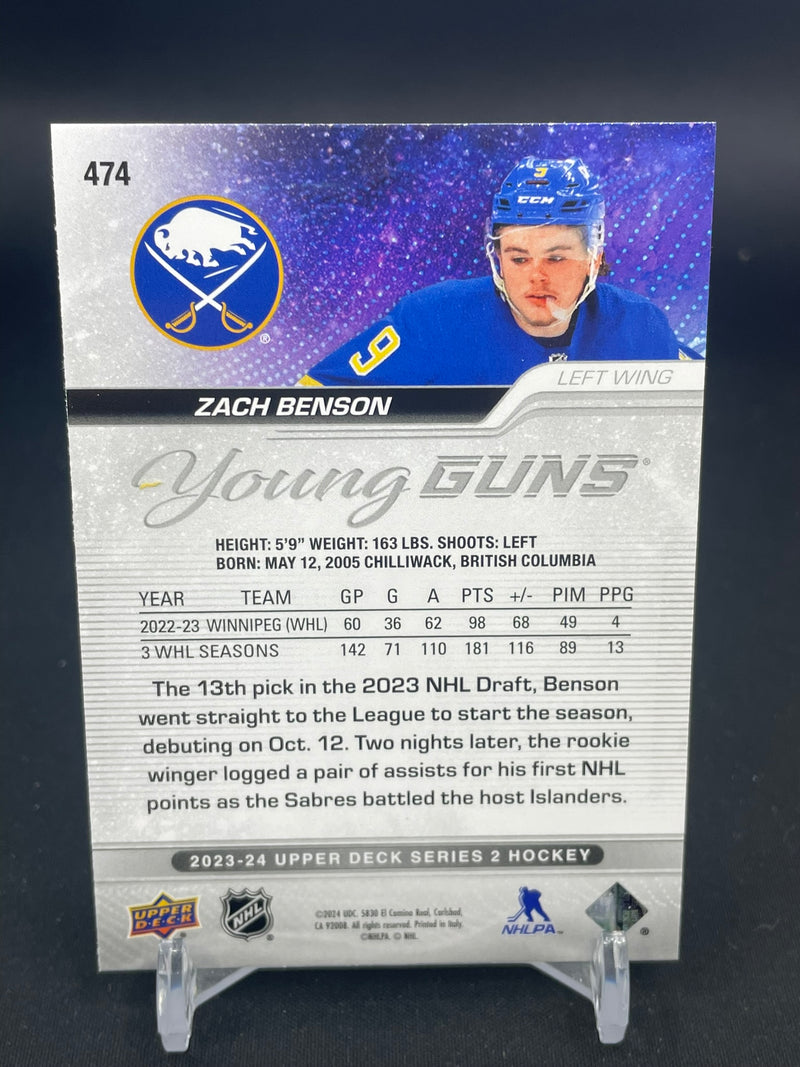 2023 UPPER DECK SERIES TWO - YOUNG GUNS - Z. BENSON -