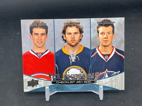 2011 UPPER DECK SERIES TWO - YOUNG GUNS CHECKLIST - L. LEBLANC / Z. KASSIAN / R. JOHANSEN - #500 - RC