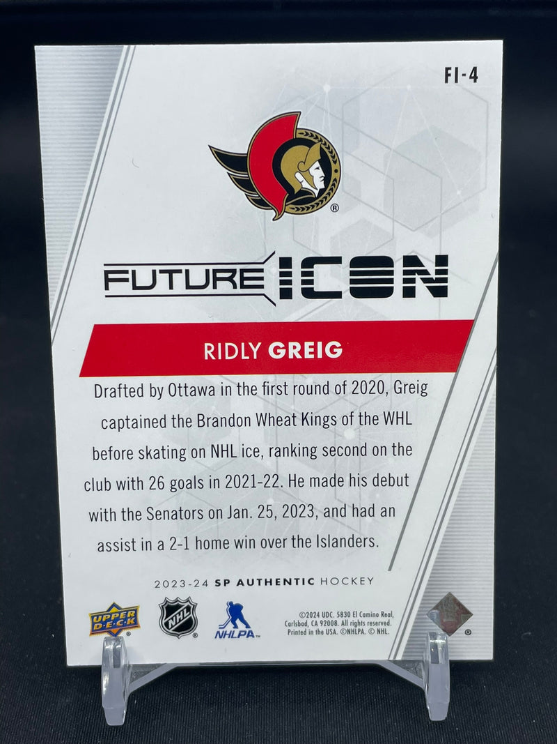 2023 UPPER DECK SP AUTHENTIC - FUTURE ICON - R. GREIG - #FI-4 - #'D/399