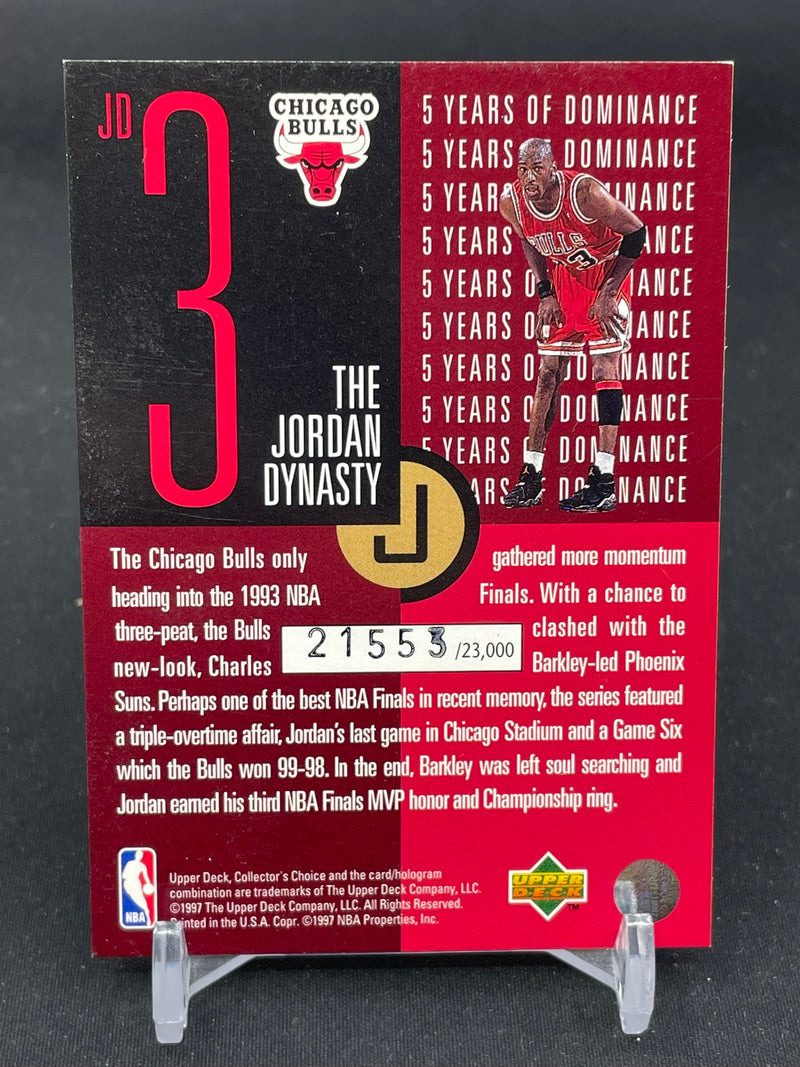 1997 UPPER DECK THE JORDAN DYNASTY - M. JORDAN - #JD3 - #'D/23,000