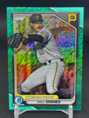 2024 TOPPS BOWMAN CHROME - AQUA SHIMMER - P. SKENES - #BCP-125 - #'D/125