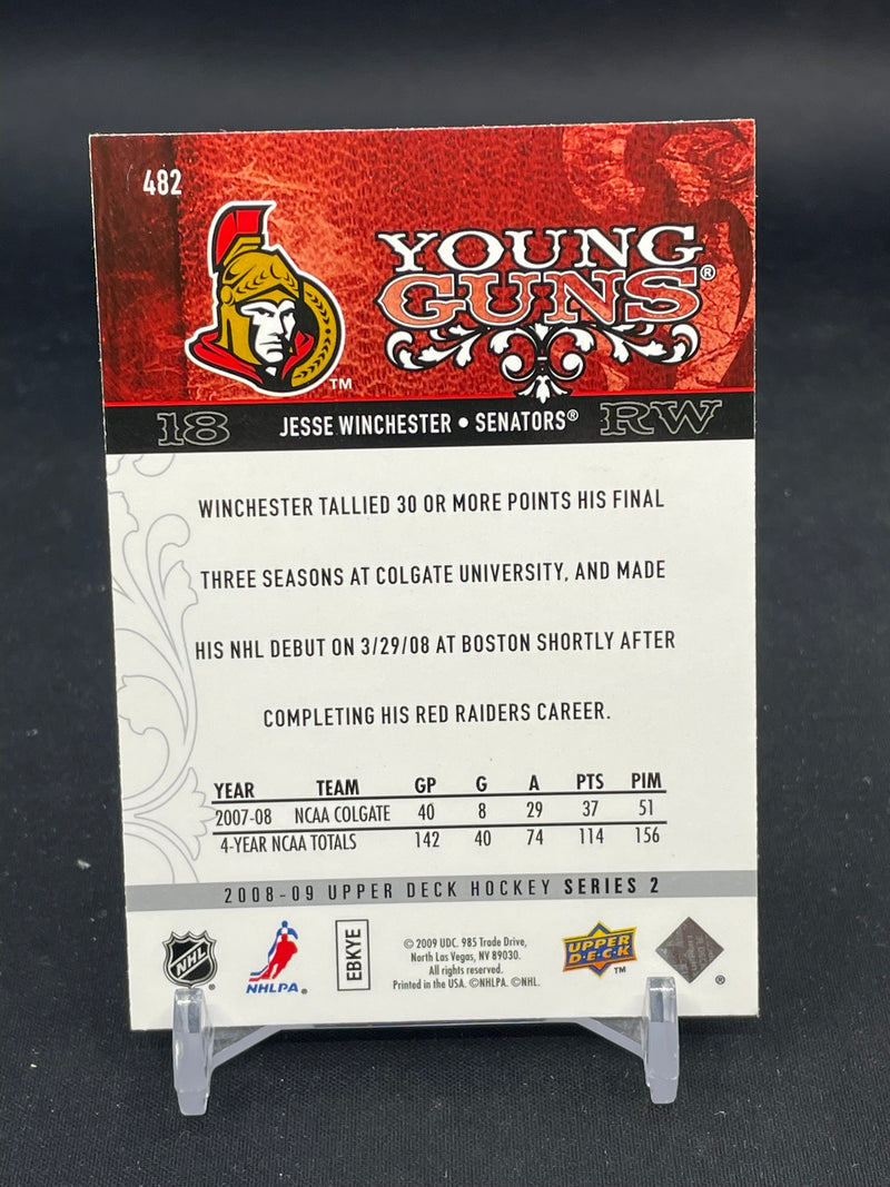 2008 UPPER DECK SERIES TWO - YOUNG GUNS - J. WINCHESTER -
