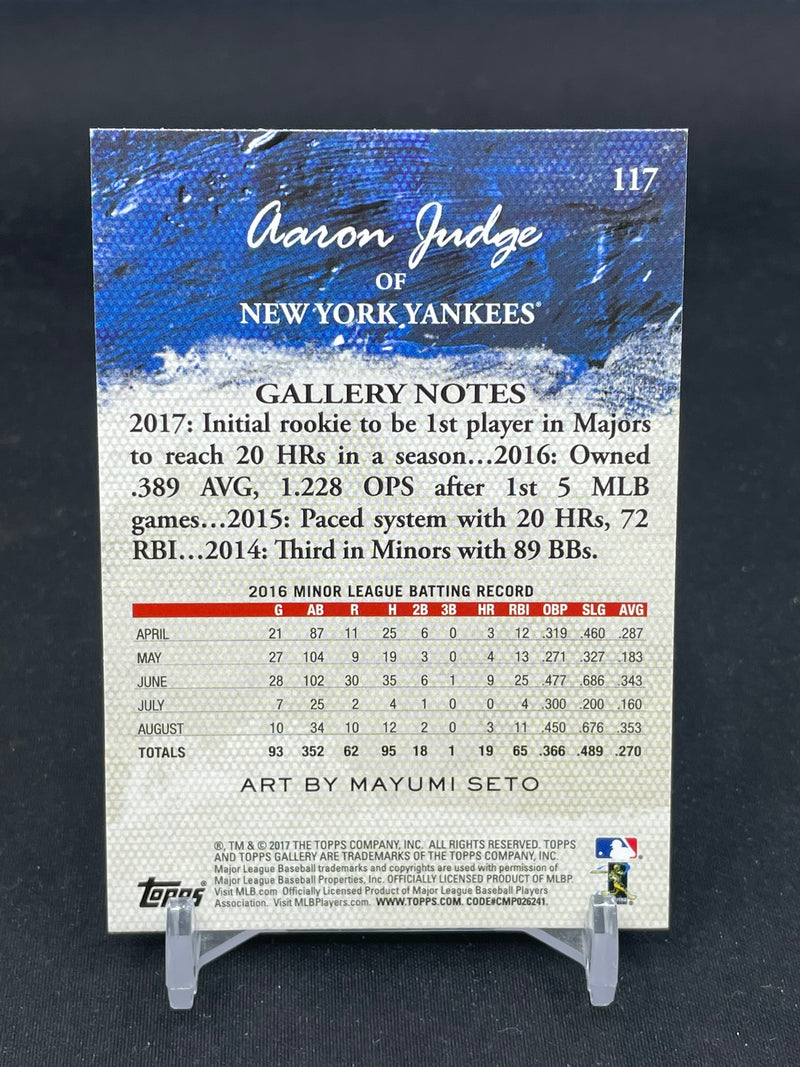 2017 TOPPS GALLERY - A. JUDGE -