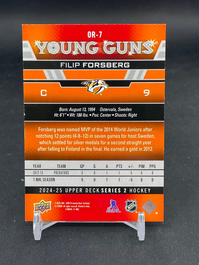 2024 UPPER DECK SERIES TWO - OUTBURST RETRO - YOUNG GUNS - F. FORSBERG -