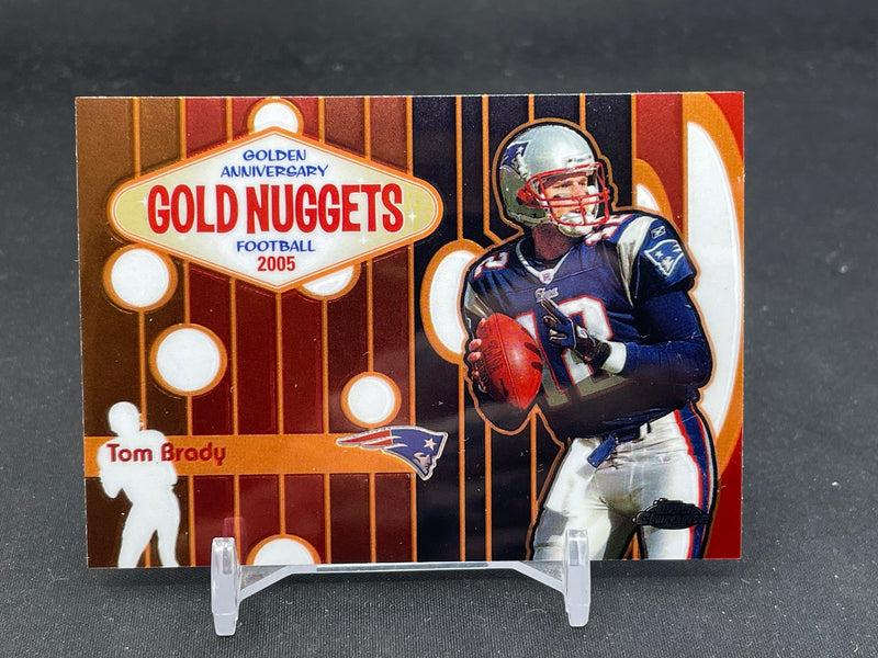 2005 TOPPS CHROME - GOLDEN ANNIVERSARY GOLD NUGGETS - T. BRADY -
