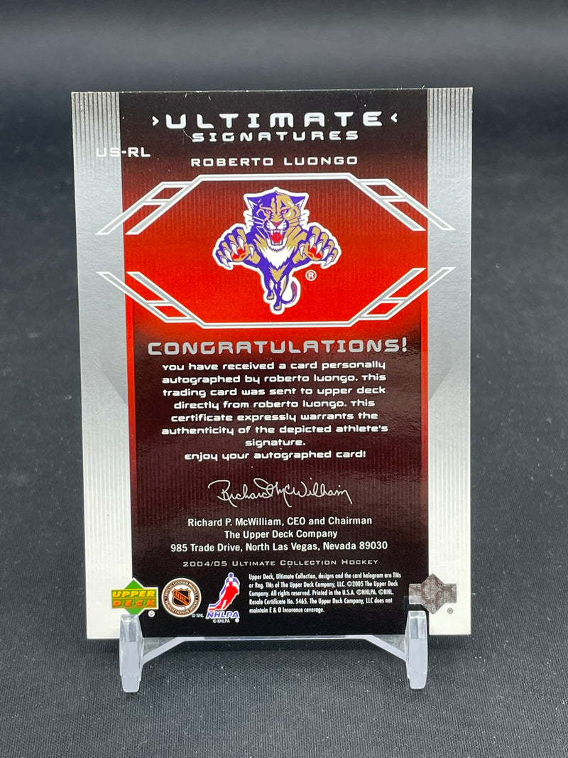 2004 UPPER DECK ULTIMATE - ULTIMATE SIGNATURES - R. LUONGO -