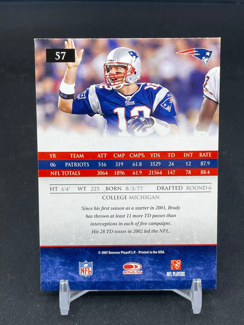 2007 PANINI DONRUSS GRIDIRON GEAR - T. BRADY -