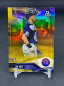2021 TOPPS BOWMAN PLATINUM - GOLD - S. HUFF - #75 - #'D/50 - RC