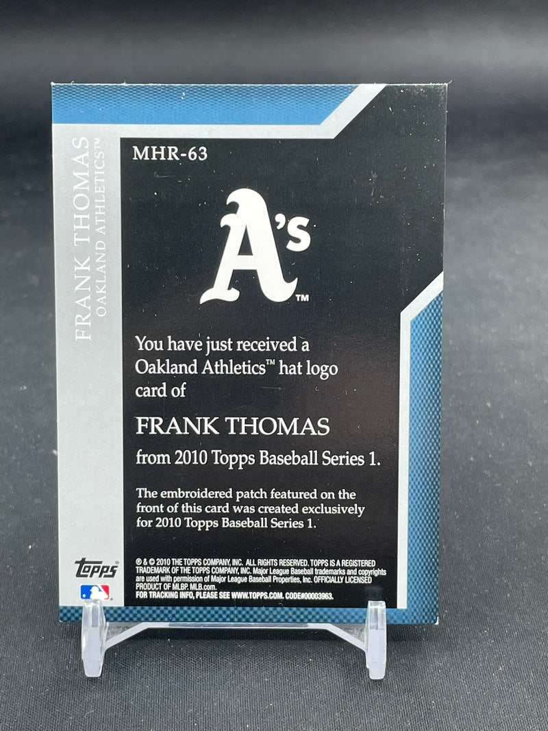 2010 TOPPS SERIES ONE - HAT LOGO - F. THOMAS - #MHR-63 - #'D/99 - RELIC