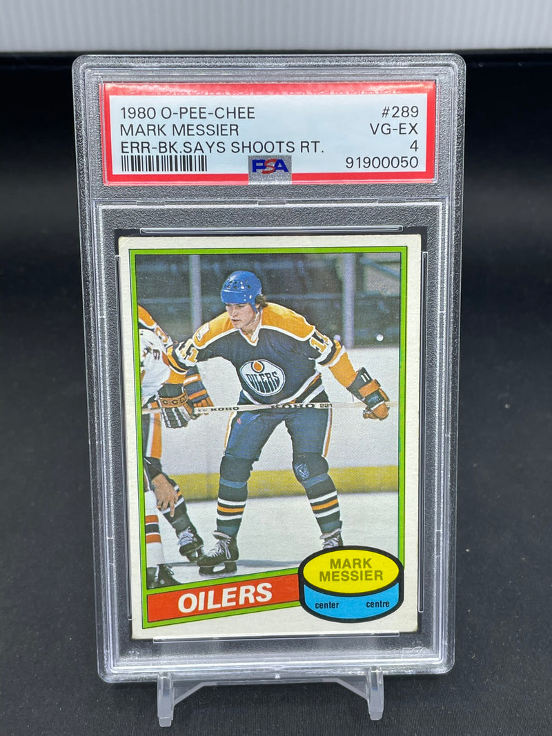 1980 O-PEE-CHEE - ERROR BACK - M. MESSIER -