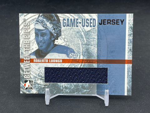 2006 IN THE GAME USED - BETWEEN THE PIPES - R. LUONGO - #GUJ-10 - RELIC