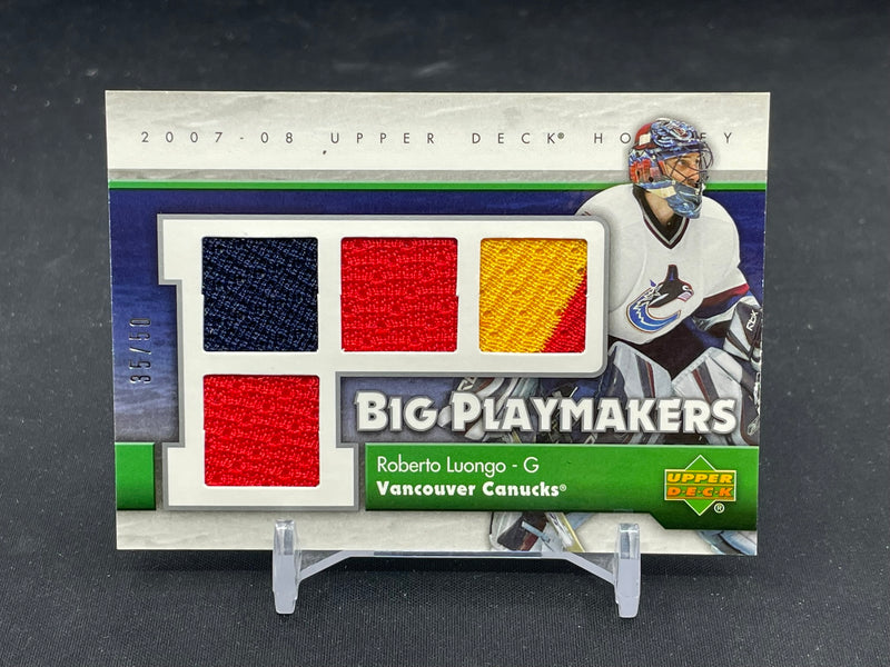 2007 UPPER DECK SERIES ONE - BIG PLAYMAKERS - R. LUONGO - #BP-RL - #'D/50 - QUAD RELIC